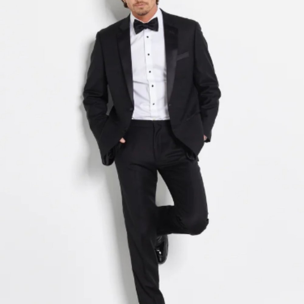 The Blk Tux | Black Notch Lapel Tuxedo Jacket 34R